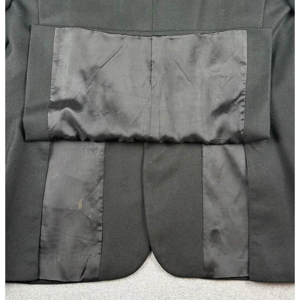 Jack Victor Loro Piana 100% Cashmere Black Blazer Sport Coat Made Canada